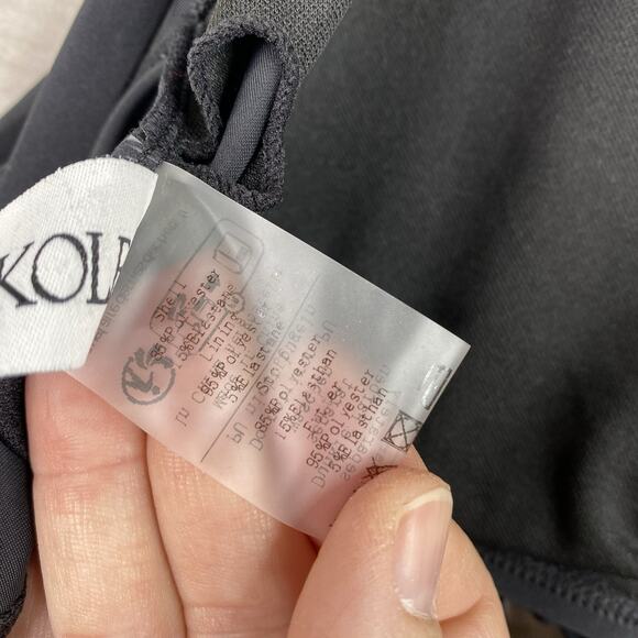 Hanna Nikole Swimsuit Top 1 Piece Top Only 22W Black Ruffle Off Shoulder NWT - Picture 7 of 8